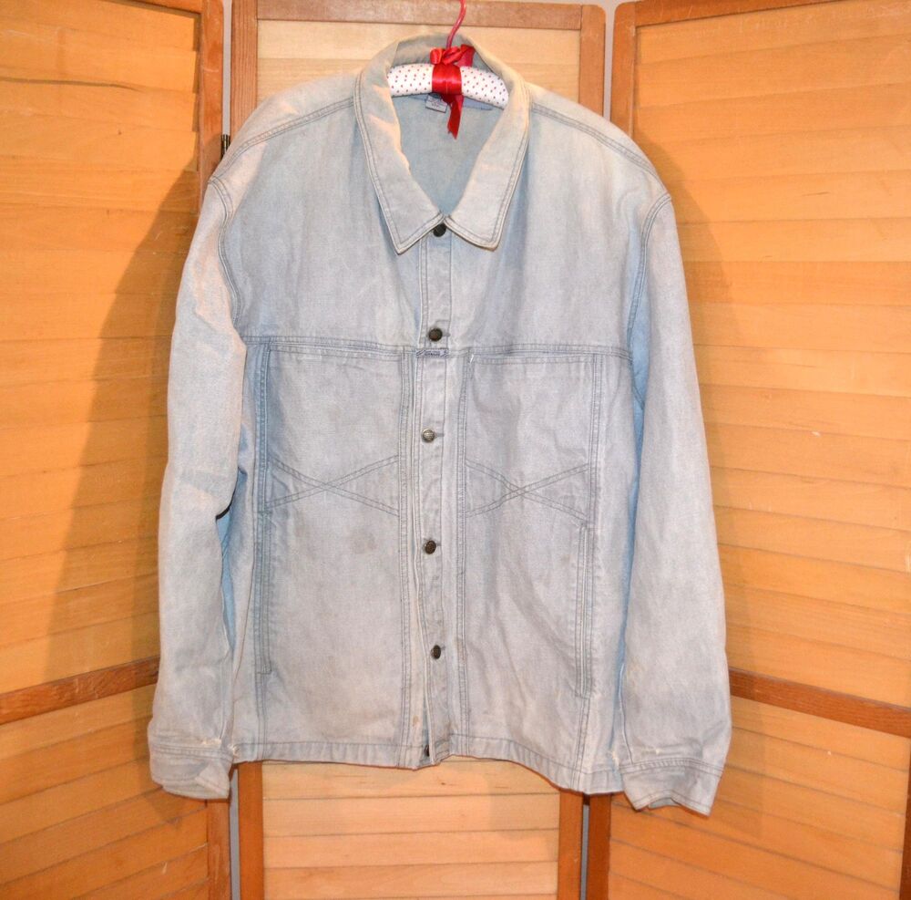 Vintage Denim Coat Marithe Francois Girbaud Gray Smoke Trucker Streetwear